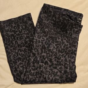 GAP Black Leopard Print Leggings